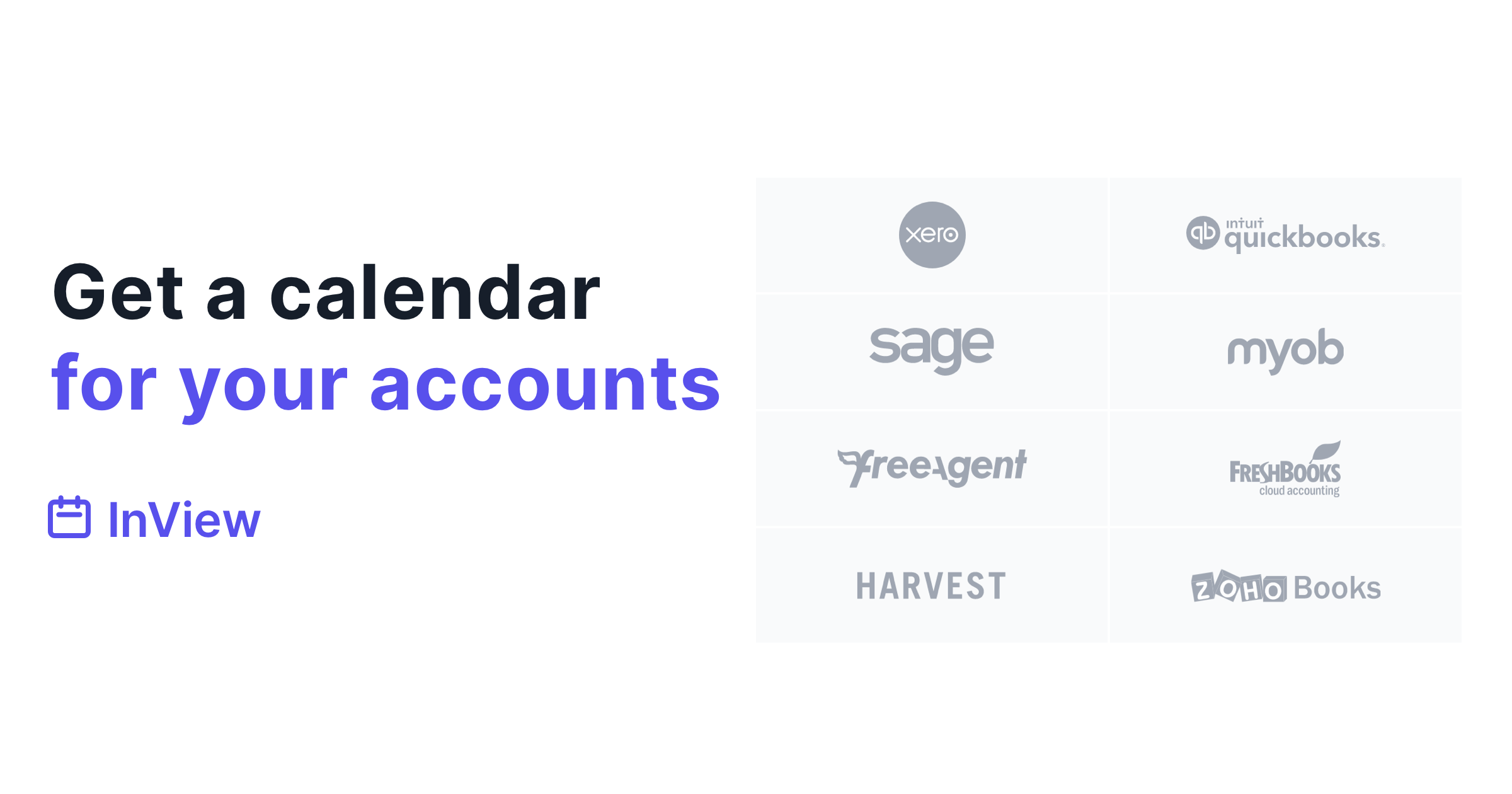 InView Calendar for Xero